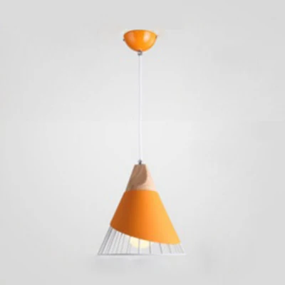 Lampada sospensione conica per scale da camera da letto, metallo, una luce, sofisticado lampada sospensione nordica blu/ve...