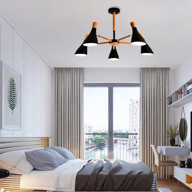 Lampadario forma di bottiglia di stoffa da appendere metallo leggero stile macaron color caramello con Sistema de Autoriego