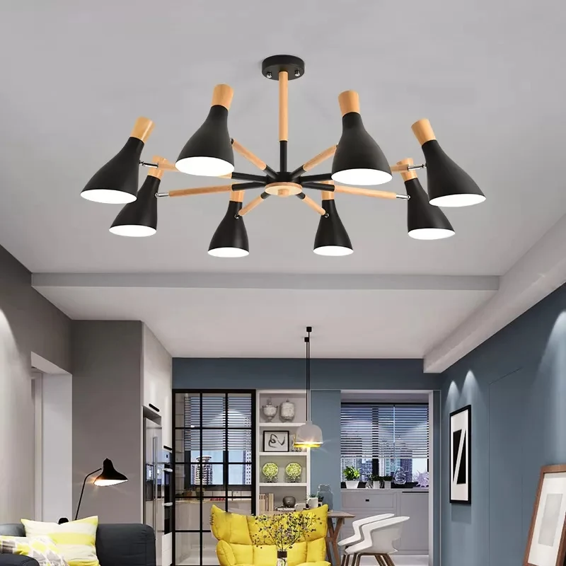 Lampadario forma di bottiglia di stoffa da appendere metallo leggero stile macaron color caramello con Sistema de Autoriego