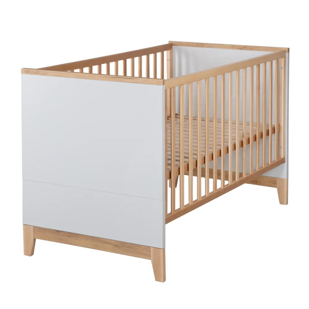 Lit bébé évolutif 'Caro', 70 x 140 cm, blanc, réglable en hauteur, 3 barreaux coulissants para Cultivo de Hierbas