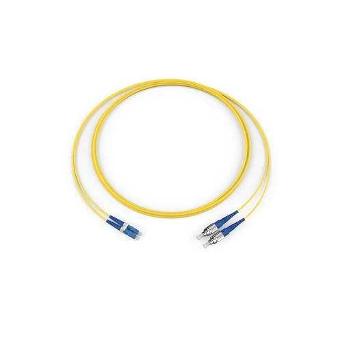 1 Meters Standard LCUPC Duplex SM 2F Zipcord Riser Standard Amarillo Jacket 045402R5120001M Compatible con Sistemas de Rie...