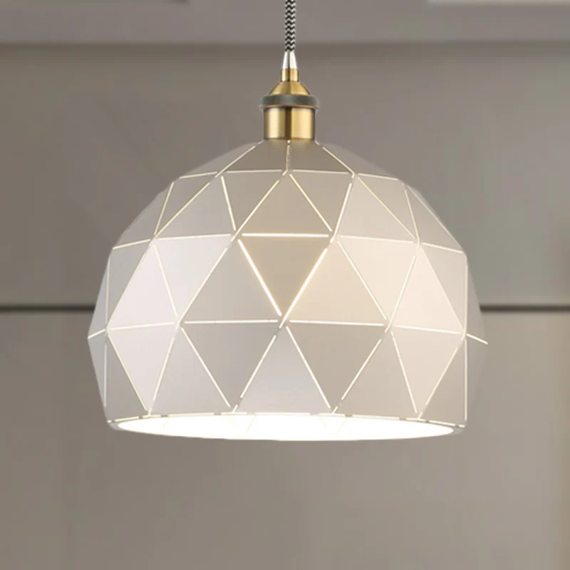 Premium de Alta Calidad Lampada sospensione cupola 1 luce con design piegato, stile reciente, lampada sospensione metallo...