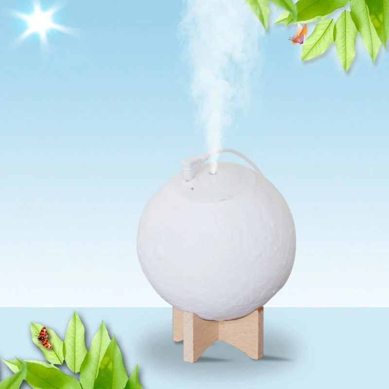 Resistente la Intemperie Lampada da tavolo umidificatore Nordic Creative Moon plastica 1 testa illuminazione notturna per...