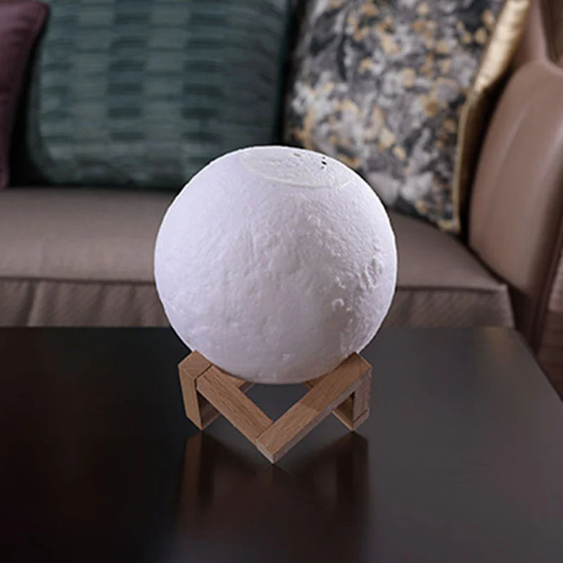 Resistente la Intemperie Lampada da tavolo umidificatore Nordic Creative Moon plastica 1 testa illuminazione notturna per...