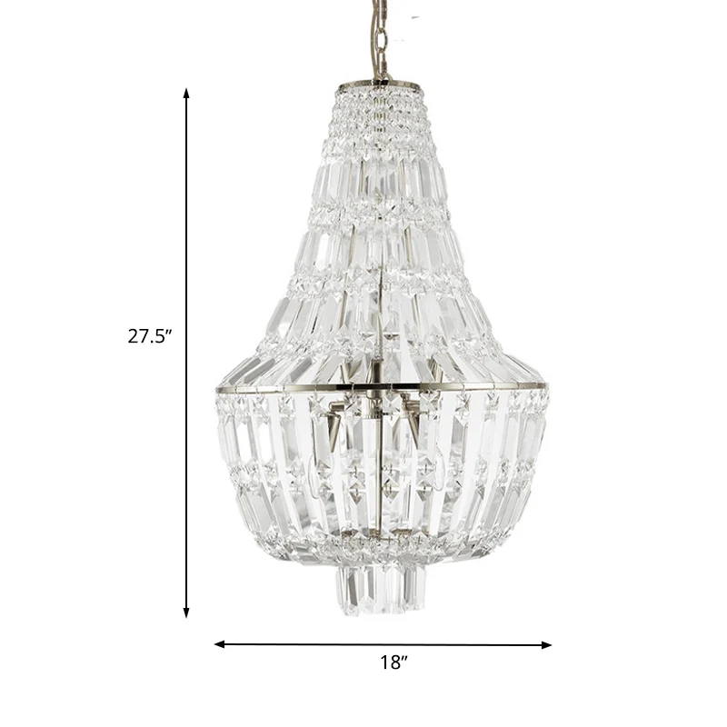 Sistema de Jardín Vertical Modular Jar Empire Lampadario Modernista cristallo 4 teste Lampada sospensione soffitto oro/arg...
