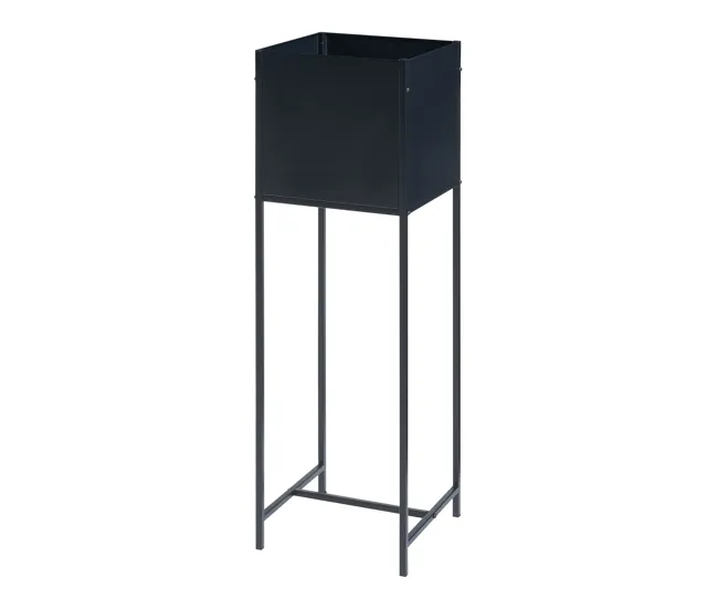 Sistema de Jardín Vertical Modular Mesa de cultivo Porsgrunn acero 70x50x30cm - Negro