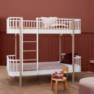 WOOD DE FÁBRICA BUNK BED, WHITE/OAK