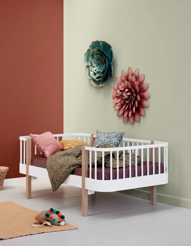 WOOD ORIGINAL JUNIOR DAY BED, WHITE/OAK