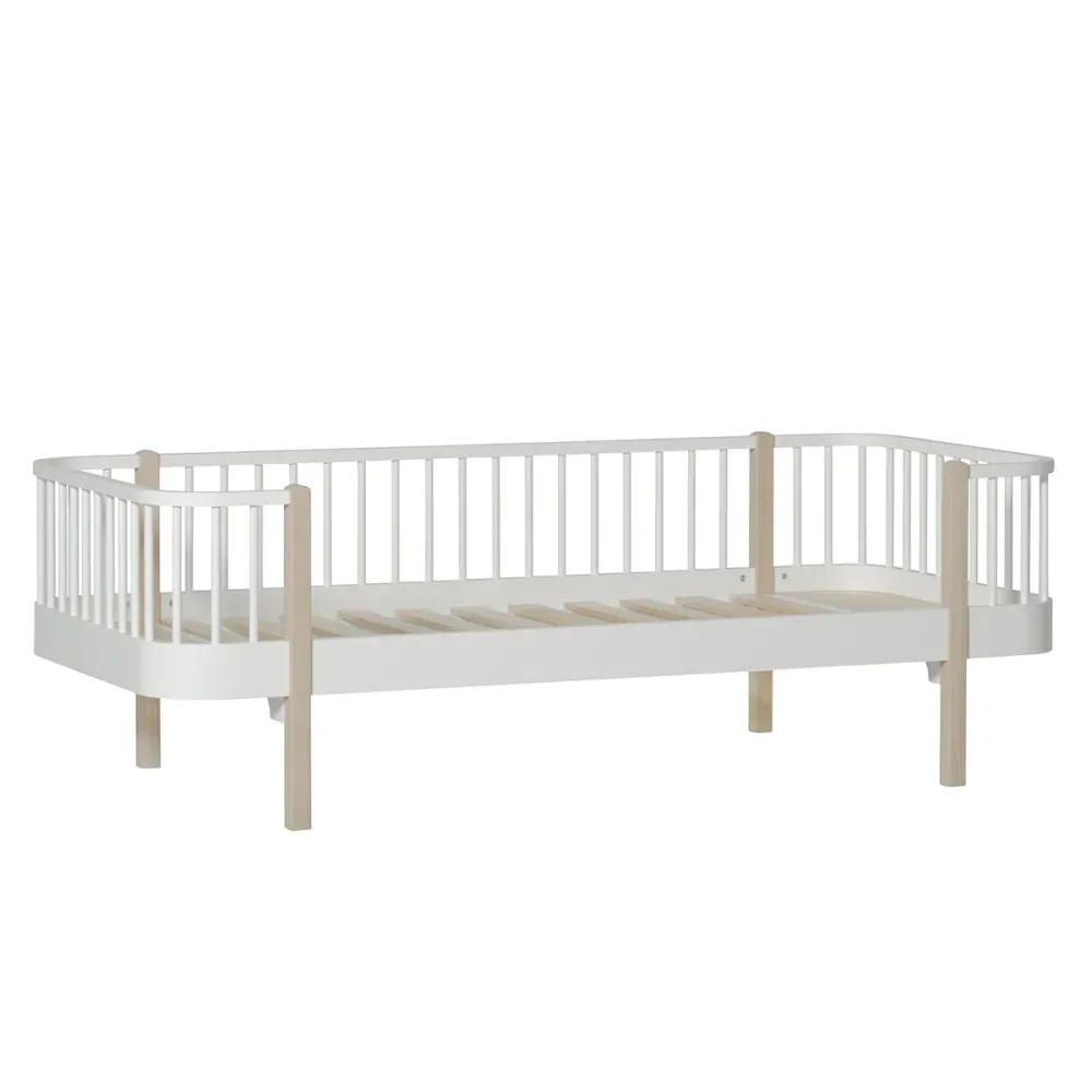 WOOD PRIMIGENIO DAY BED, WHITE/OAK