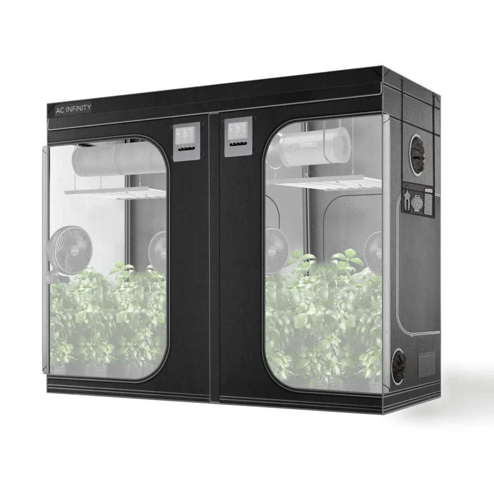 CLOUDLAB 894 | AC Infinity - Carpa De Cultivo De 244 cm x 122 cm x 203 cm con 5 Bandejas Incluidas