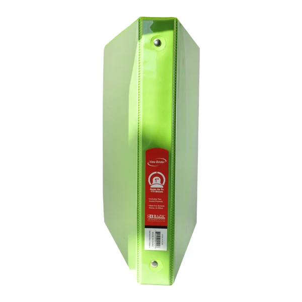 Cámara de Cultivo CARPETA 1 PULGADA C/MICA VERDE LIMON 4124 BAZIC MNK