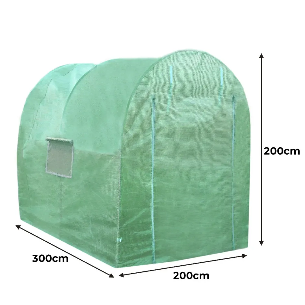 Invernadero Politúnel Con Estanterí Galvanizada De Jardín Carpa De Cultivo 19mm 2 X 3m con Certificación CE