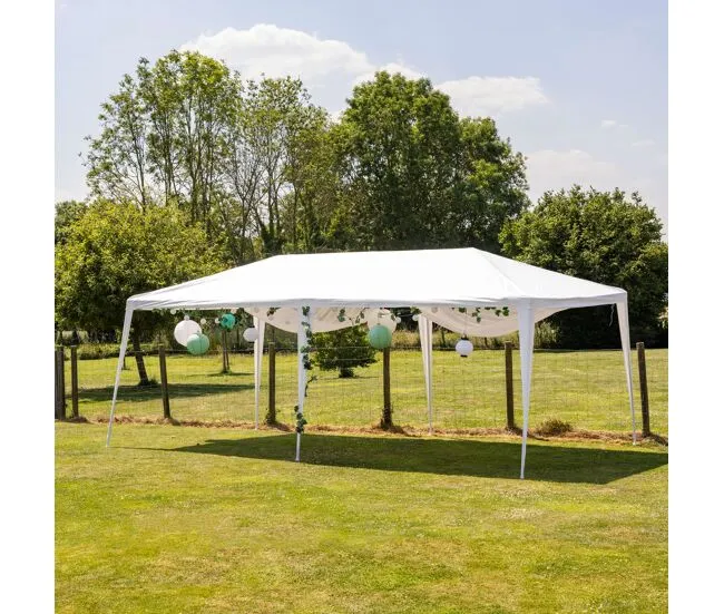 Cenador con Mosquitera Carpa para eventos ALIZÉ 300×600 cm Blanco