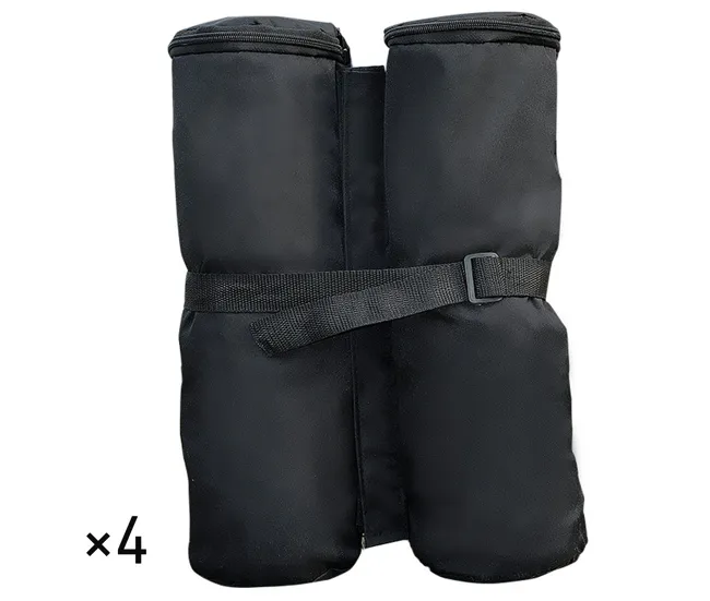 Cenador con Mosquitera Outsunny Pack 4 Pesos para Carpas Bolsas de Pesos Pesas de Piernas para Cenador Pabellón Gazebo Bol...