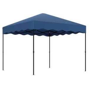 Gazebo de Aluminio Outsunny Carpa Plegable Pop-up Gazebo 3x3 m Cenador Plegable con Protección UV 50+ Altura Ajustable Bol...