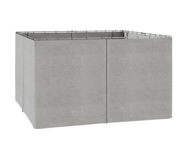 Outsunny 4 Paredes Laterales para Cenador 3,5x2 m Laterales de Carpa con Ganchos Cortinas sin Ventanas Reemplazo Lateral p...