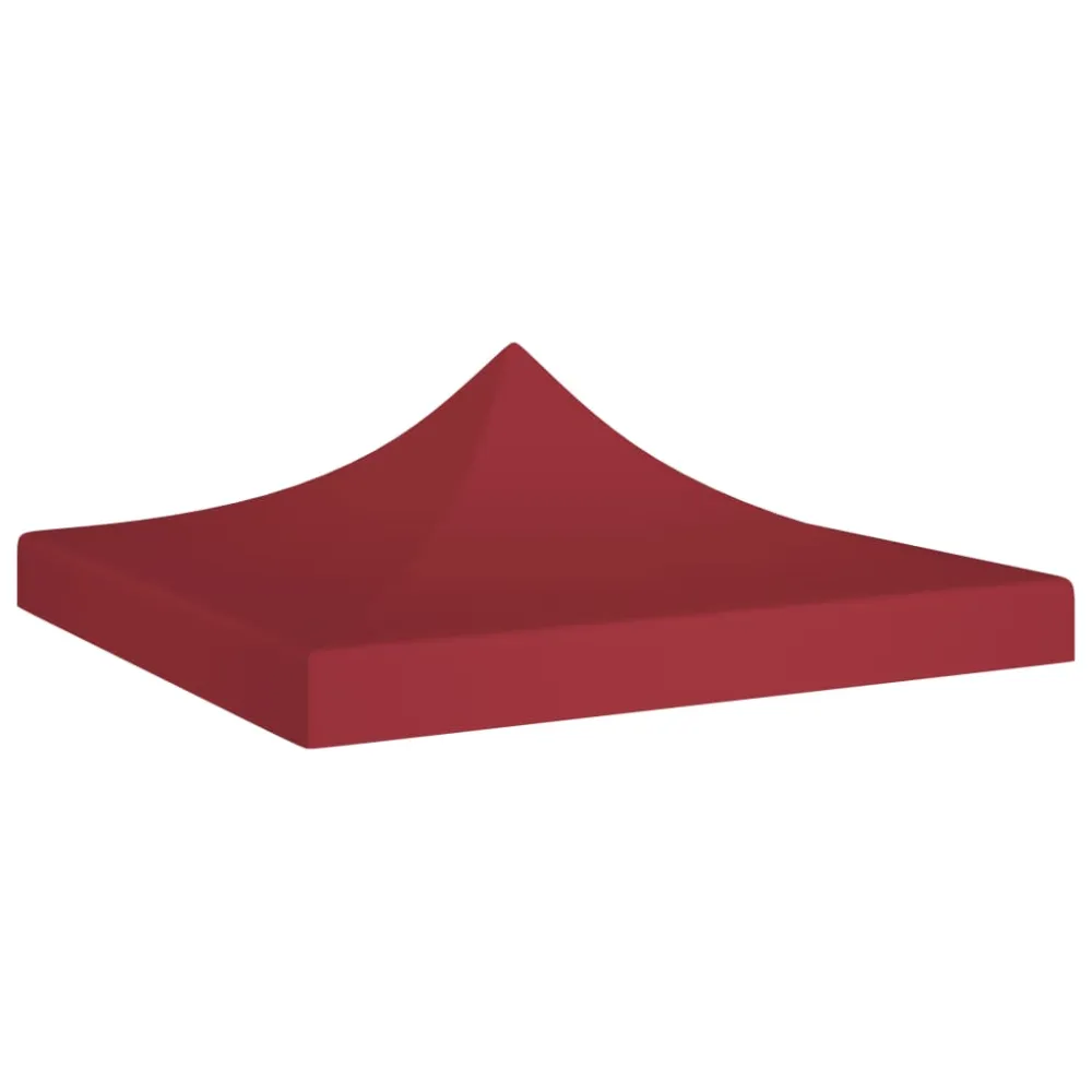 Resistente la Intemperie vidaXL techo de carpa para celebraciones burdeos 2x2 m 270 g/m²