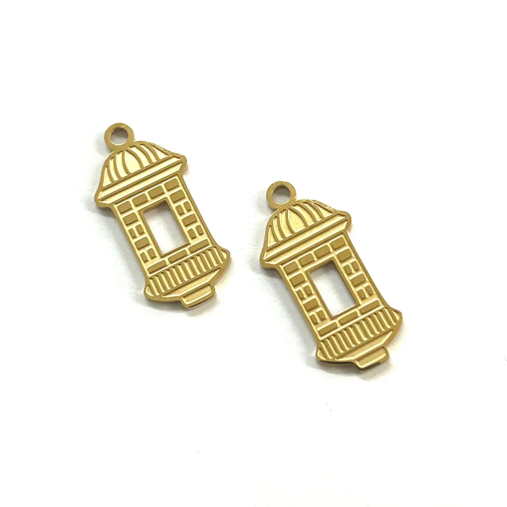 Garita, Puerto Rico, Stainless Steel, Charm/Pendant