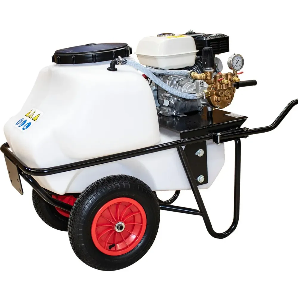 Capacidad Extra Grande Carretilla sulfatadora, Motor Gasolina 100L. Motor 4T 40bar 30L