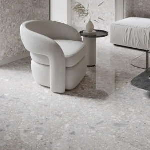 Carrelage Terrazzo 60x120 Ceppo Nuovo Plateado Poli Rectifie