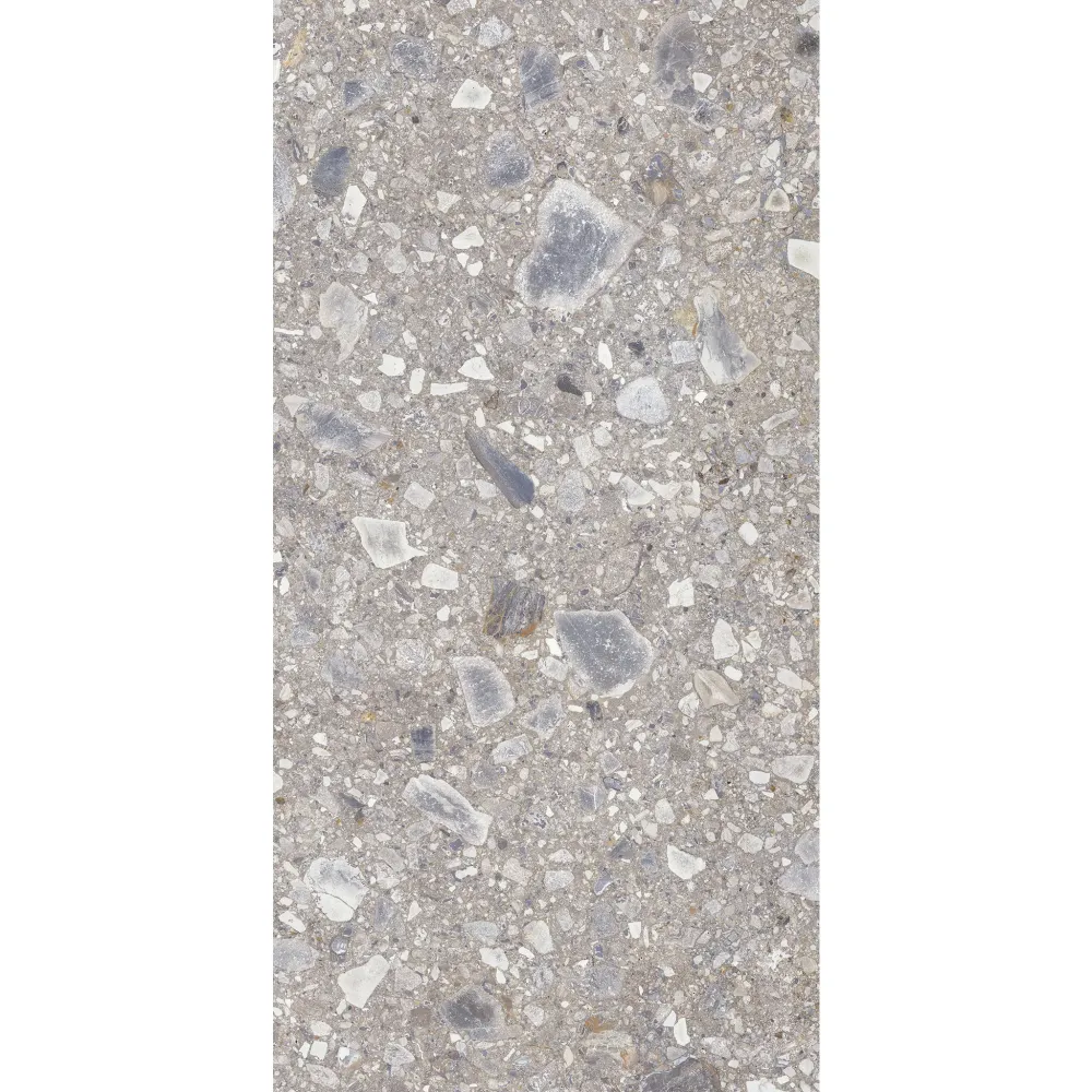 Carrelage Terrazzo 60x120 Ceppo Nuovo Plateado Poli Rectifie