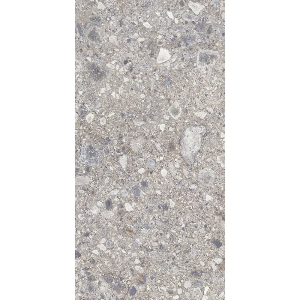 Carrelage Terrazzo 60x120 Ceppo Nuovo Plateado Poli Rectifie