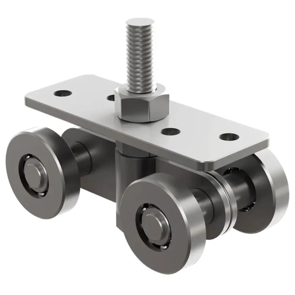 Carretilla Cuatro Baleros Rodaja Chica De Acero Para Puertas Corredizas Herralum Compatible con Accesorios
