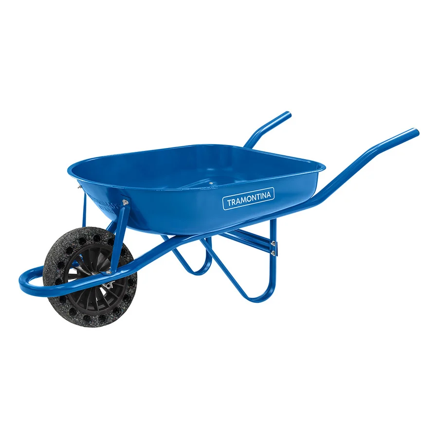 Carretilla Metálico Azul 50l Rueda Maciza +PALA DE PALEAR 71 CM