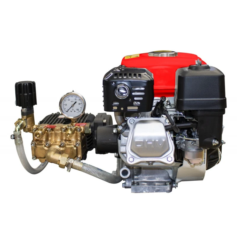 Cesta de Recolección Carretilla sulfatadora, Motor Gasolina 100L. Honda GP160 40bar 30L