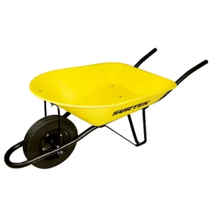 Surtek ct452 carretilla 4.5 Pulgadas cúbicas con llantas de 2 capas para Terrenos Irregulares