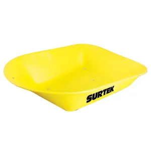 Surtek ct60 concha para carretilla sin chumacera 6 pies cúbicos roja - 150kg de Carga Máxima