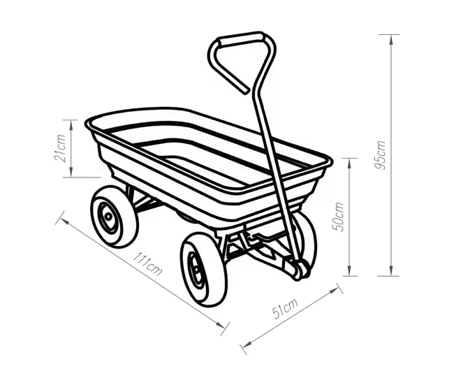 Portaherramientas Móvil Carrito de transporte Corfinio 111x51cm Máx. 250kg - Verde/Negro