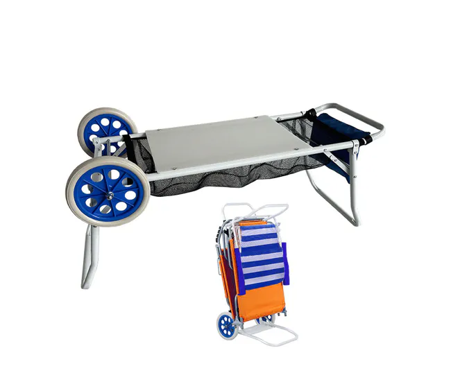 Carro Multiusos Marbueno Blanco PVC Acero Red 108 x 51 x 51 cm | Plegable para Almacenaje |