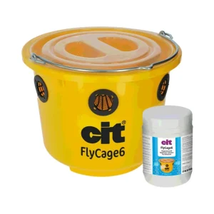 Cit FlyCage 6 Fly Trap, Set incl. 750 g Attractant No Color Talla única