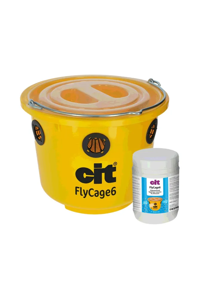 Cit FlyCage 6 Fly Trap, Set incl. 750 g Attractant No Color Talla única