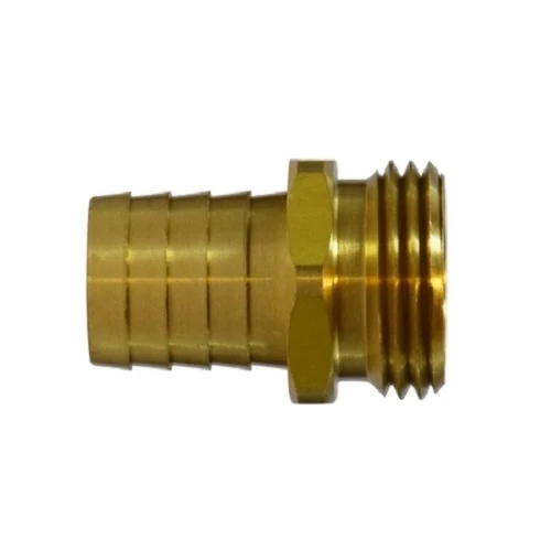 1/4" Hose Barb X 3/4" Male Garden Hose Coupling Short Shank Latón Fittings 30469
