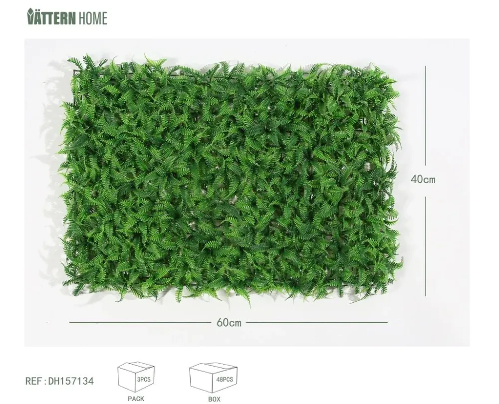 Certificado para Exteriores Césped persa 40*60CM plástico (PE) verde de capas gruesas, textura clara, natural y exacto