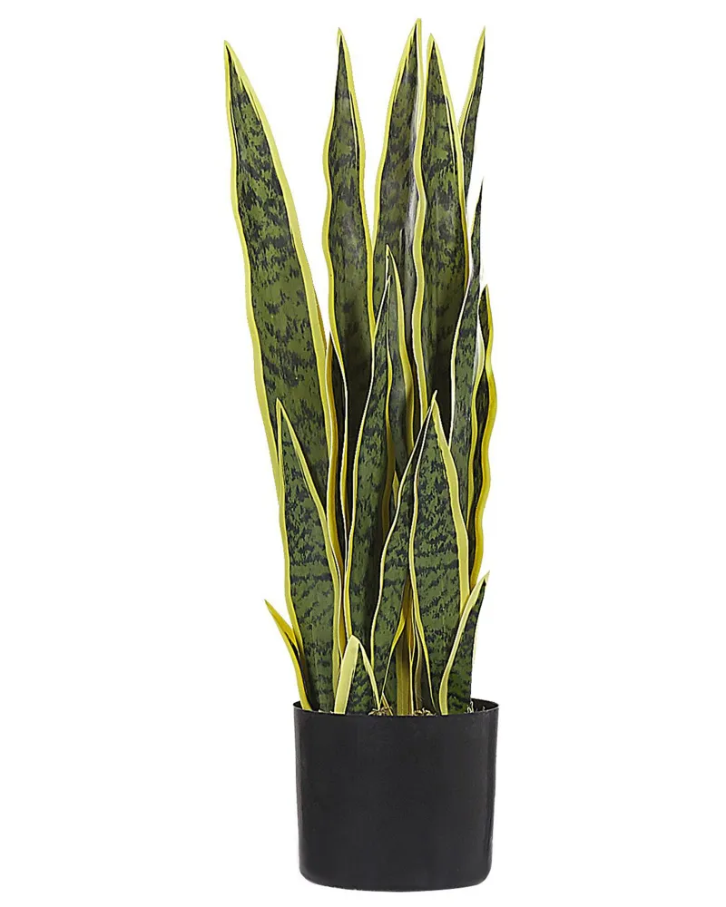 Césped para Balcón Planta artificial en maceta verde/negro 63 cm snake plant