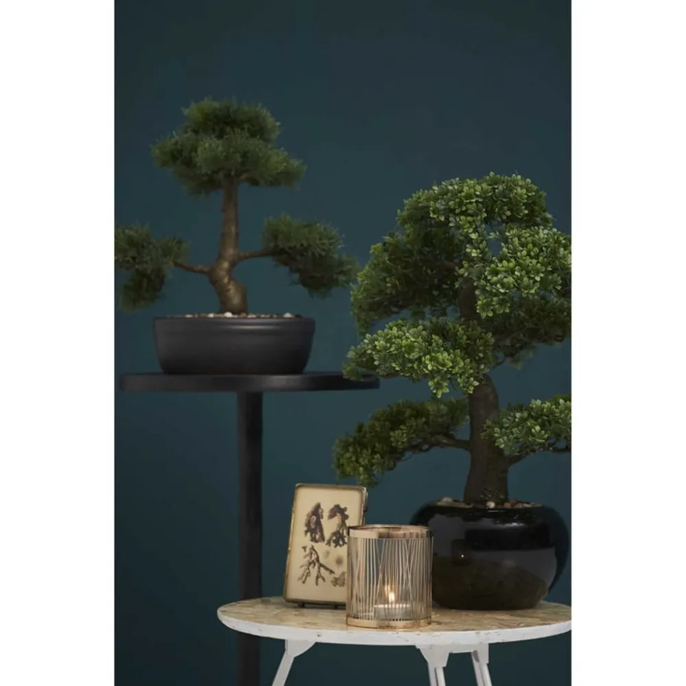 Esmeralda bonsai cedro artificial verde 32 cm 420001 para Jardín y Terraza
