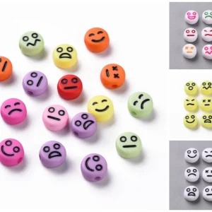Happy FaceSmile, Emoji, Beads, Acrílico para Áreas de Juego