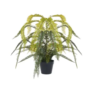 Planta artificial FERN LEAF PLANT Verde para Jardín y Terraza