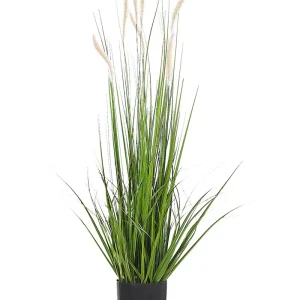 Planta artificial en maceta 87 cm reed plant con Base de Drenaje
