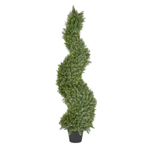 Rollo de Césped Sintético Planta artificial en maceta 126 cm SPIRAL TREE