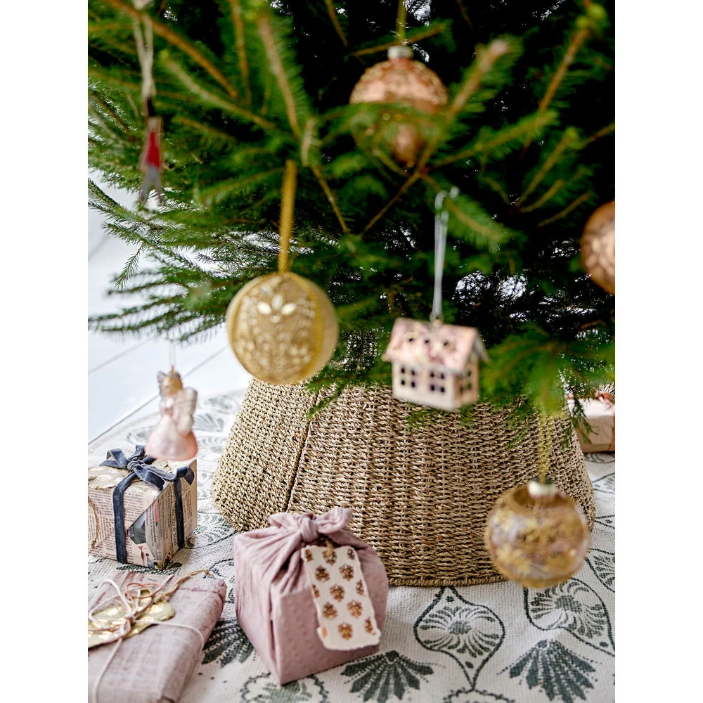 Acero Inoxidable Bloomingville Jenna Ornamento, Oro, Poliéster