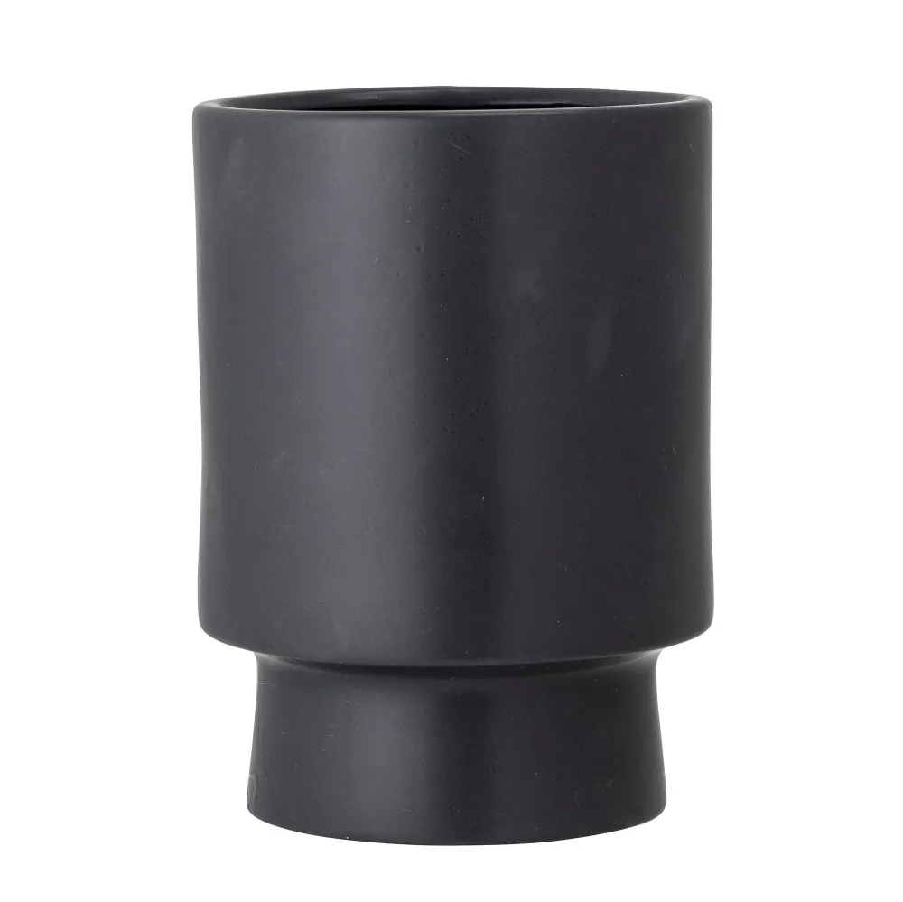 Acero Inoxidable Maceta Bloomingville Mac, negro, gres