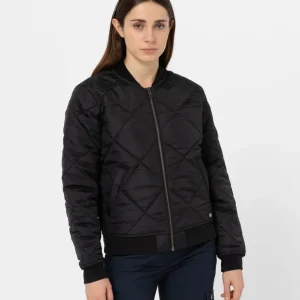 Acero Inoxidable Veste Bomber Matelassée Noir