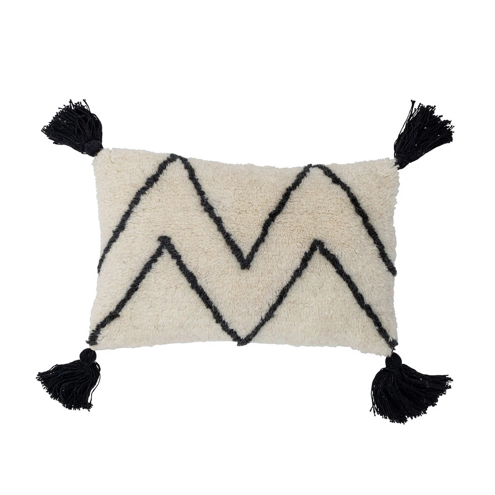 Almohada Bloomingville Ayn, Naturaleza, Algodón de Polipropileno