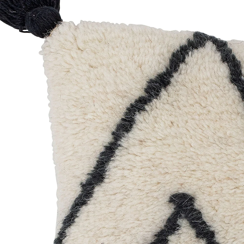 Almohada Bloomingville Ayn, Naturaleza, Algodón de Polipropileno