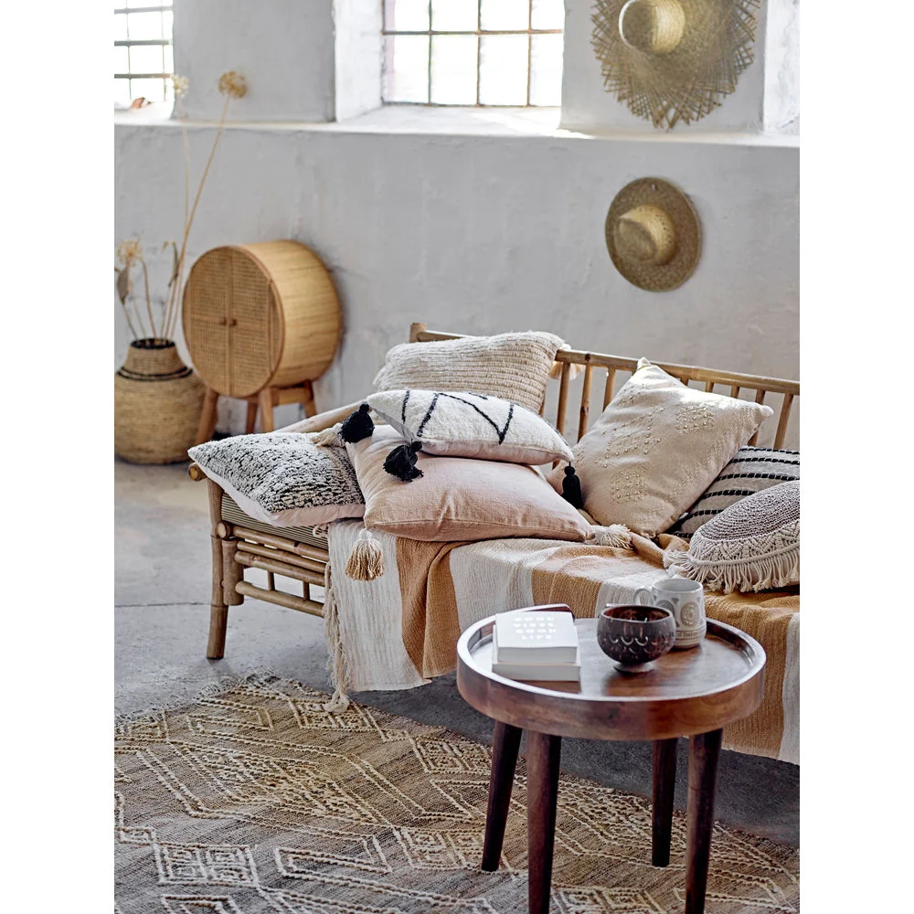 Almohada Bloomingville Ayn, Naturaleza, Algodón de Polipropileno