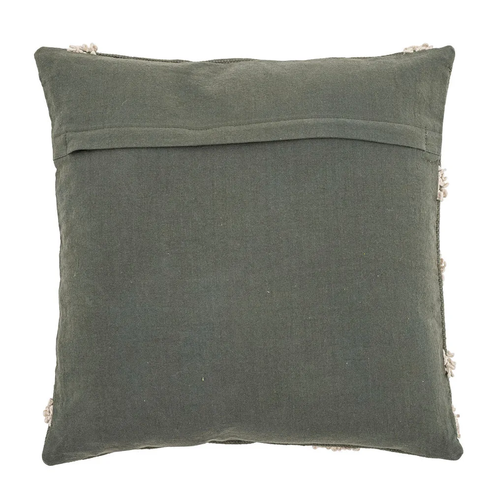Almohada Bloomingville Mirfield, verde, algodón para Uso Exterior